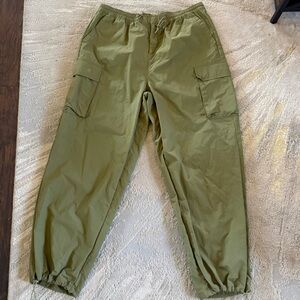 Cozi nylon jogger pants cargo pants olive green athletic casual XL